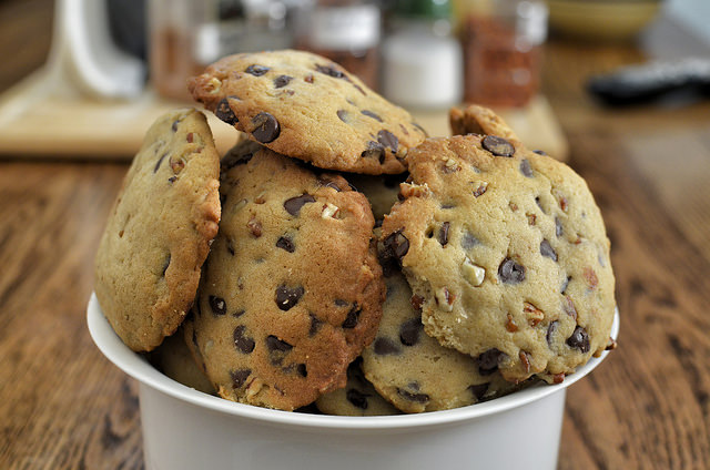 Biscotti con gocce di cioccolato