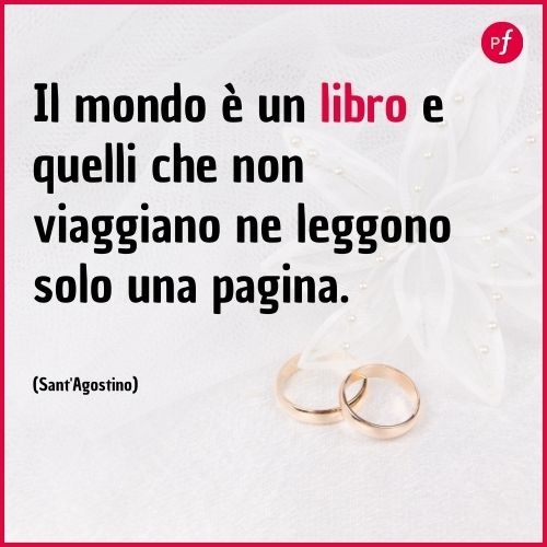 frasi per il viaggio di nozze