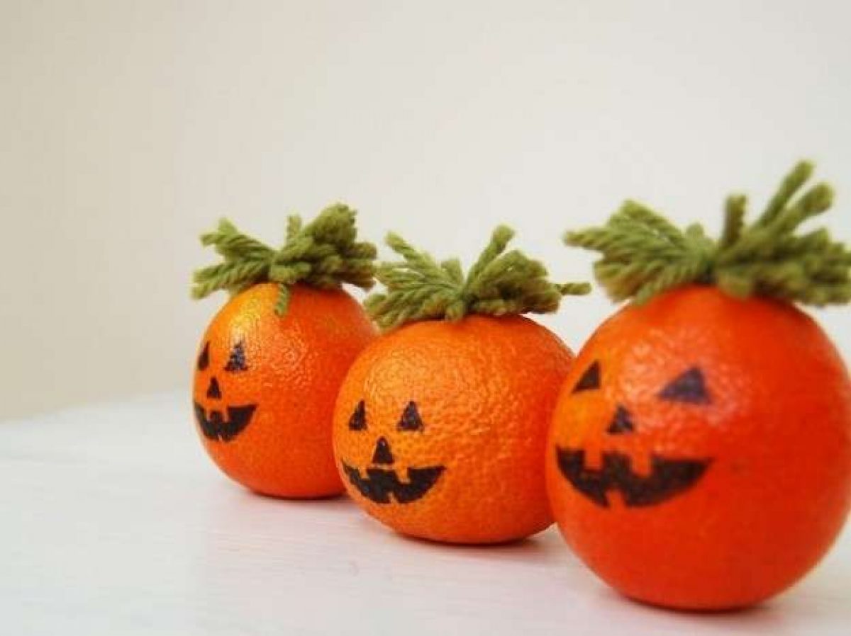 Из апельсинов на Хэллоуин