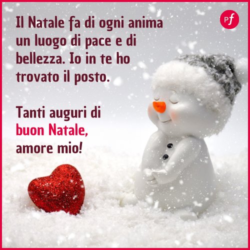 frase di Natale d'amore