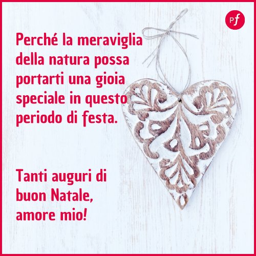 frase di Natale d'amore