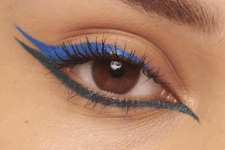 occhio con eyeliner colorato