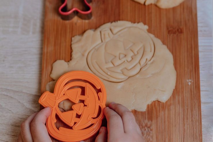 pasta di sale con sagoma zucca