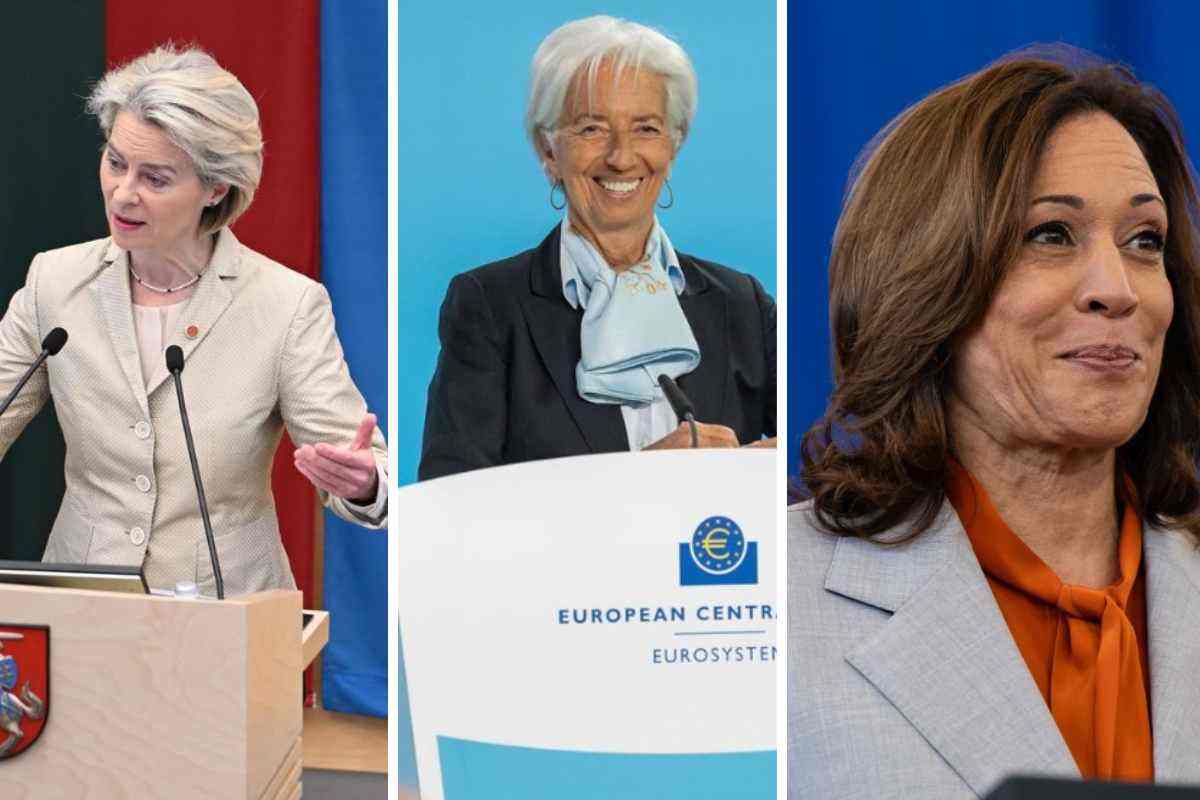 ursula von der leyen, christine lagarde, kamala harris