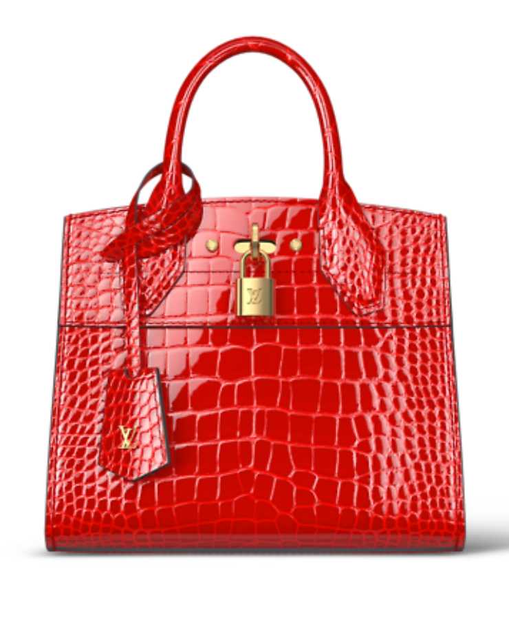 borsa rossa Louis Vuitton