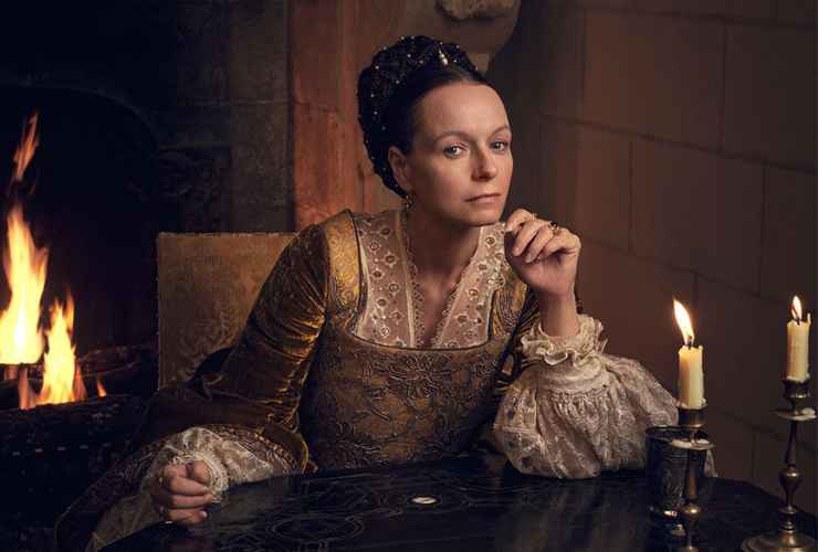 Samantha Morton in The Serpent Queen serie TV Mediaset Infinity