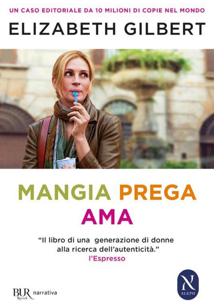 Copertina libro Mangia Prega Ama