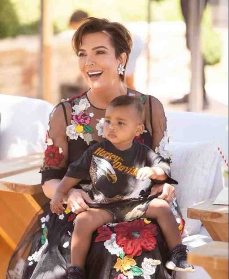 Kris Jenner con il nipote Psalm West