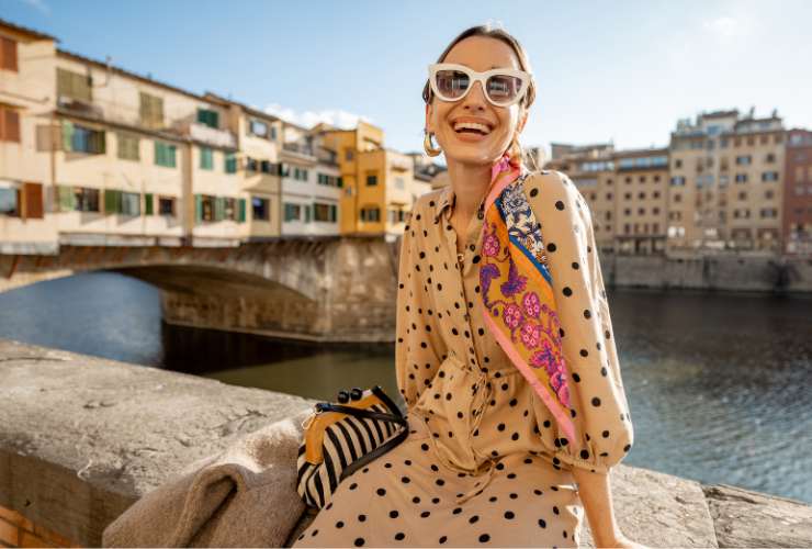 Turista donna a Firenze