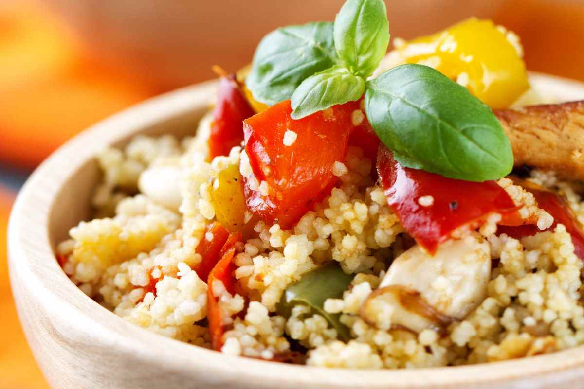 cous cous di verdure piatto