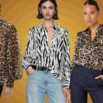 collage foto modelle camicie animalier