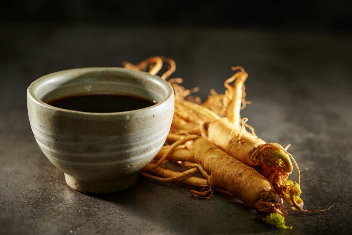 tazza di caffè con ginseng