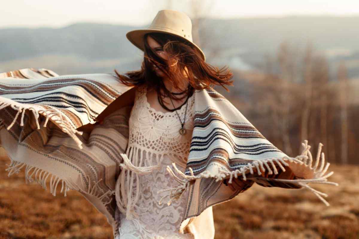 ragazza con stile boho