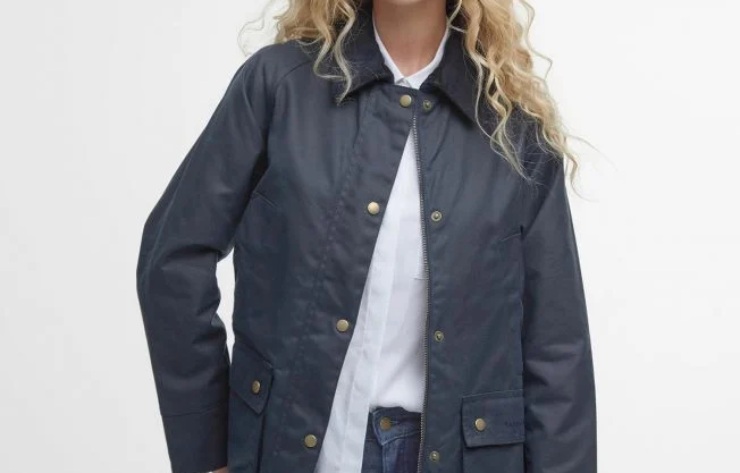 giacca Barbour modella