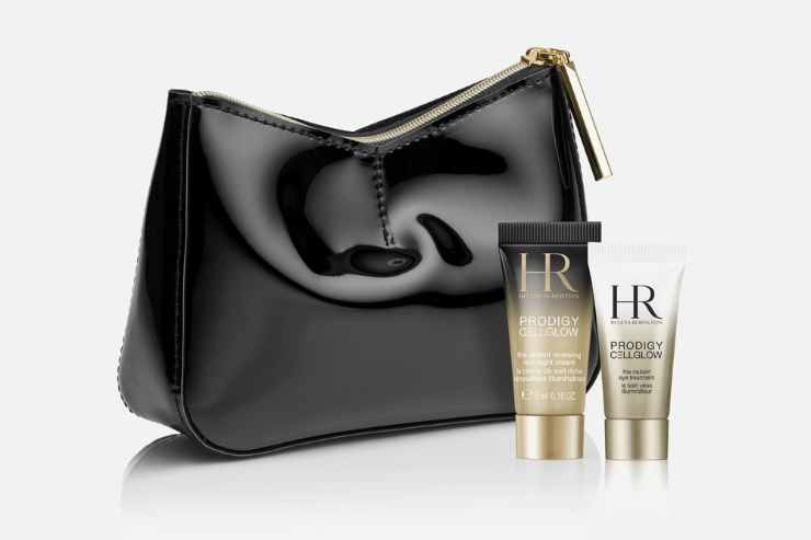 trousse nera con due creme di bellezza