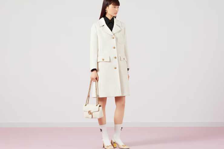 Cappotto bianco Gucci