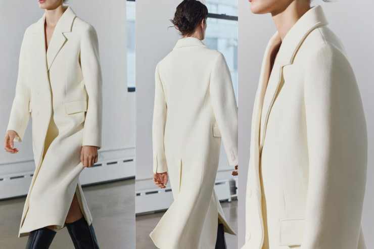 Cappotto bianco Zara Woman Collection 