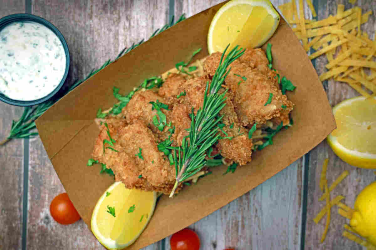 Baccalà fritto con limone