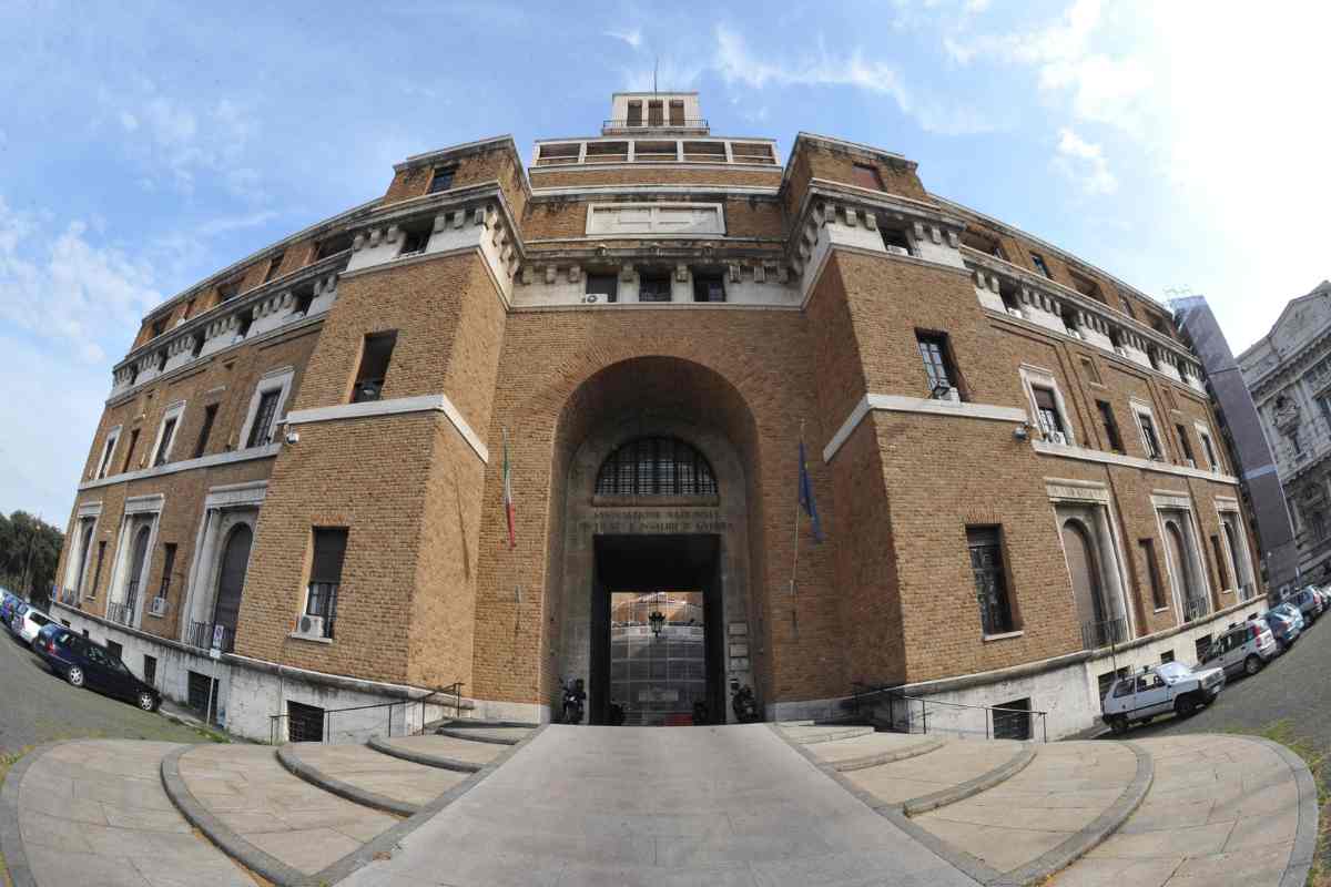 : L'ingresso del Tribunale dei ministri a Roma con sede nel Palazzo della Corte d’Appello in piazza Adriana