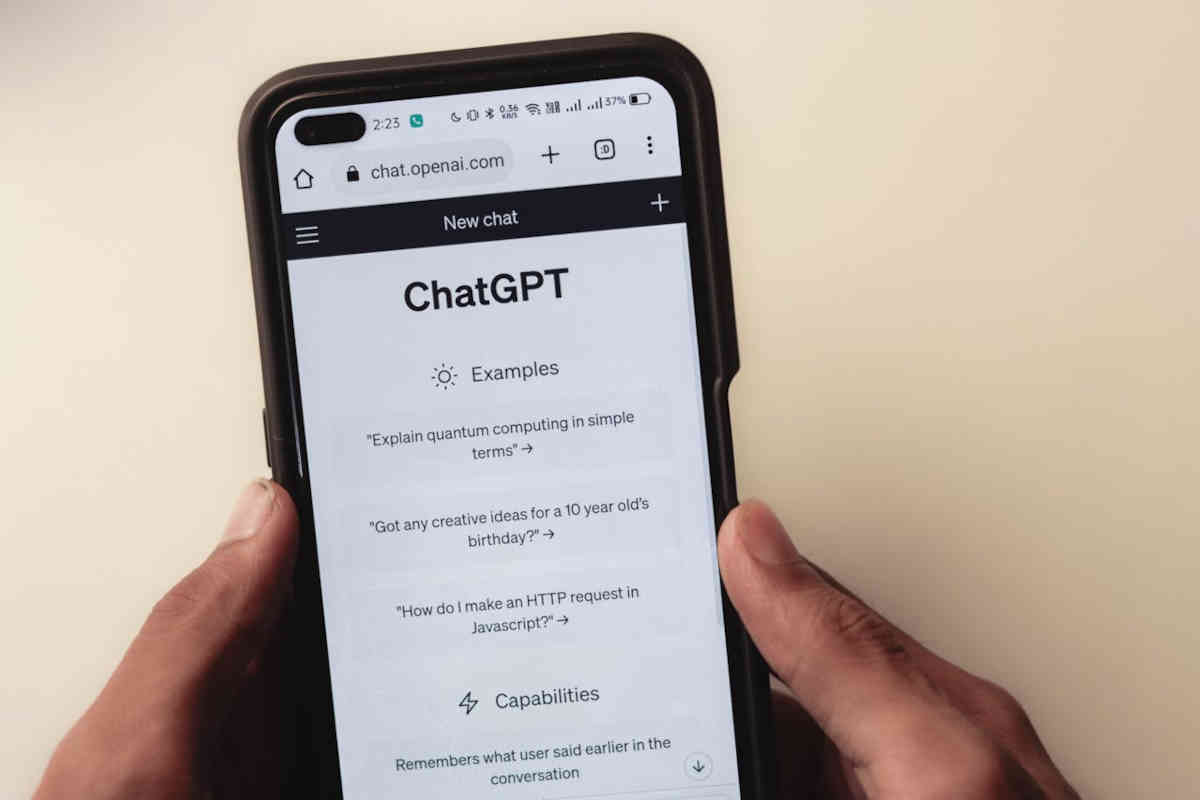 ChatGPT su smartphone