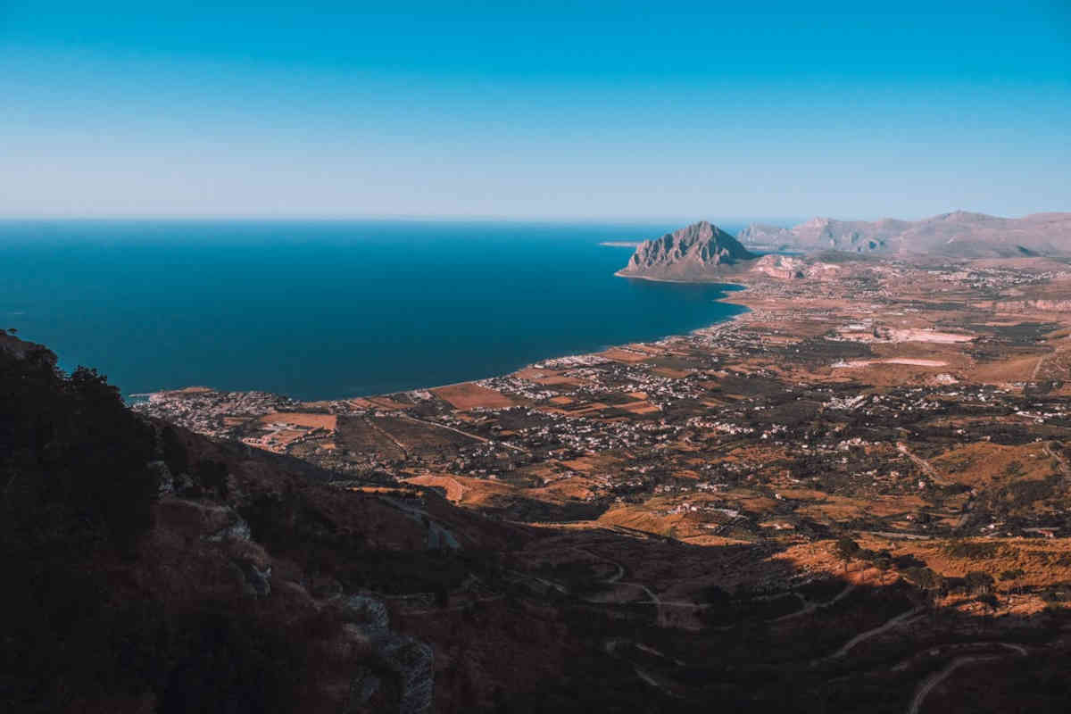 Panorama del mare e della natura di San Vito Lo Capo, in Sicilia