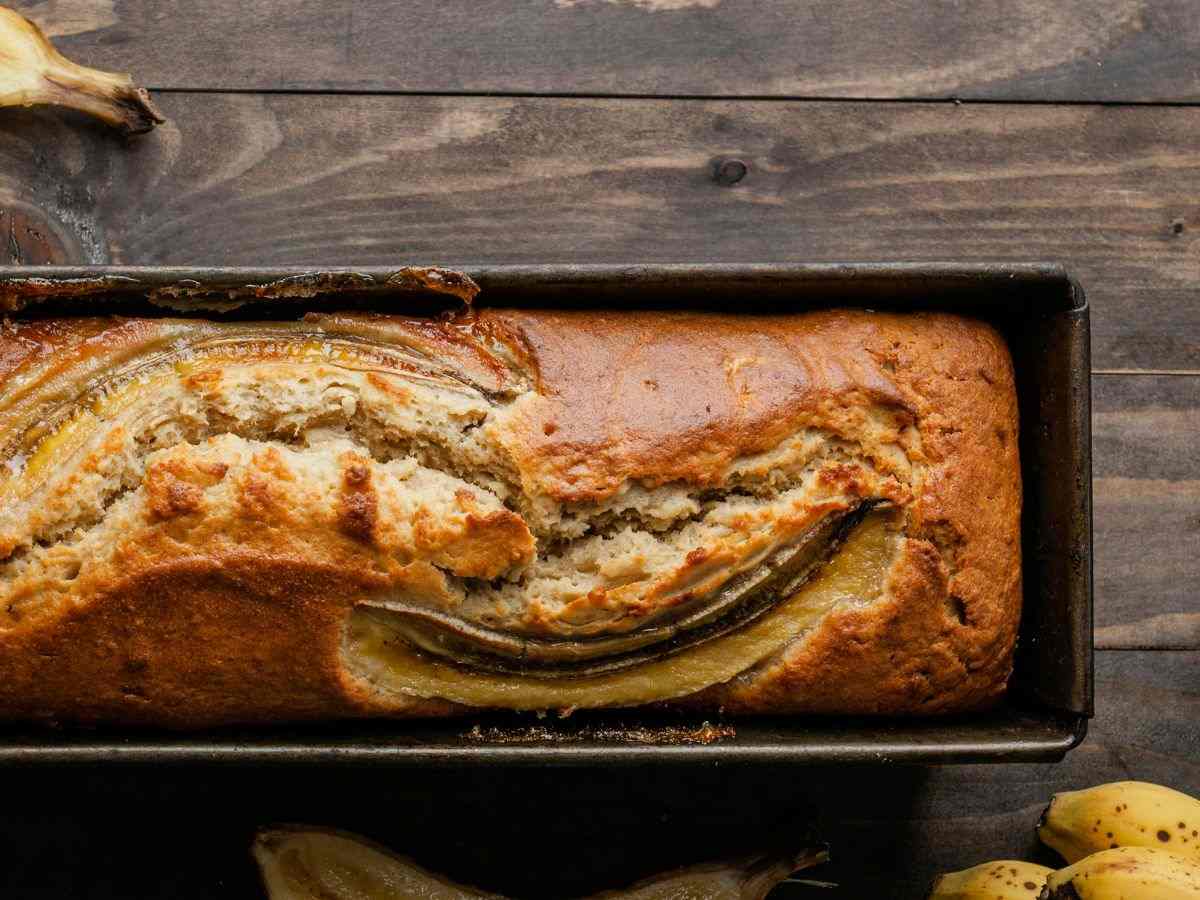 banana bread su stampo per plumcake