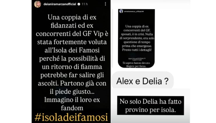 Storie Instagram di Deianira Marzano