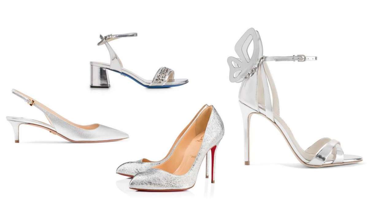 sandali eleganti color argento