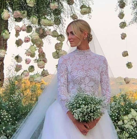 L'abito da sposa della Ferragni